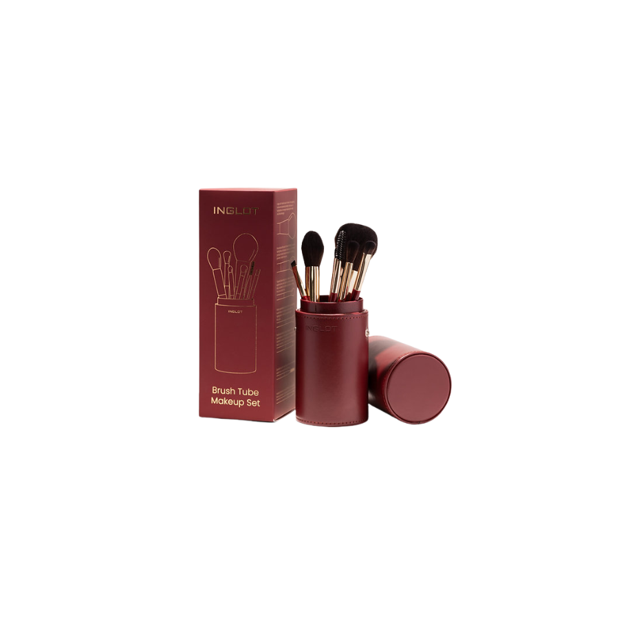 BRUSH TUBE MAKE UP SET DA 7 PZ BURGUNDY
