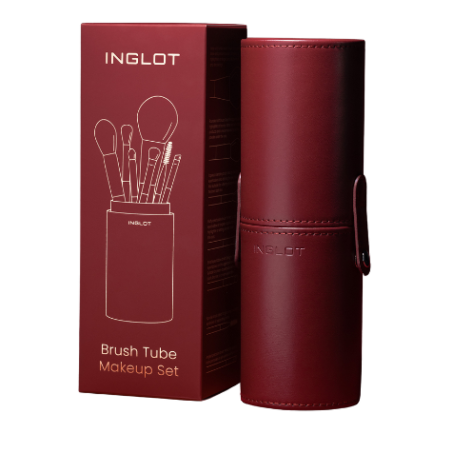 BRUSH TUBE MAKE UP SET DA 7 PZ BURGUNDY