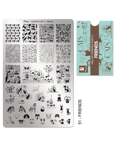 PIASTRA STAMPING AMICI ANIMALI