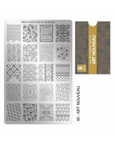 PIASTRA STAMPING ART NOVEAU